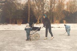 The oldest practising ice skating. I was 6 months pregnant with a 11 months old in the pram