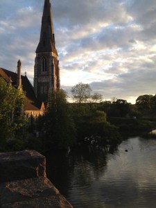 The English Church St. Alban at the Churchill park 