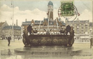 The Dragon Fountain. Belongs to Simon Bang's private collection 1907