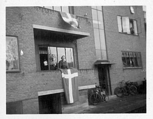 Ermegaard at her flat in Esbjerg at the Libaration