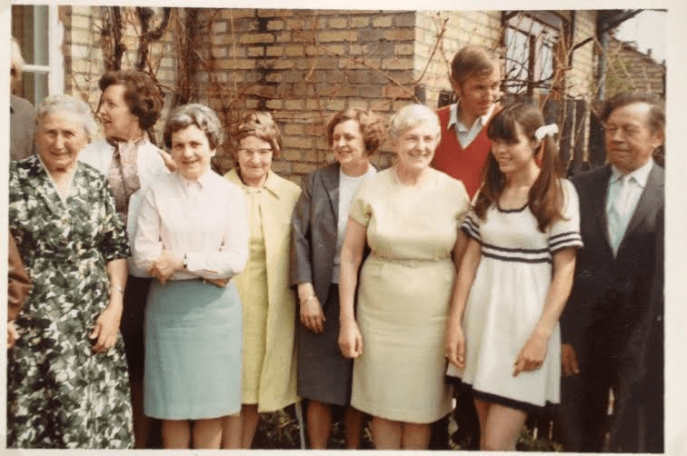 My grandmother's birthday 1968 or 1969 where she lived. I am at the far right 