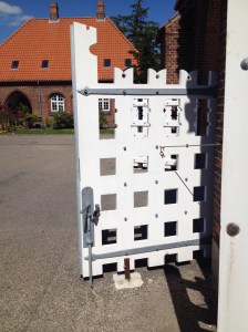 The exit gate at the Bispebjerg Cemetary