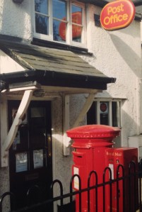 A pillar box with two apertures in Monton, Eccles Manchester