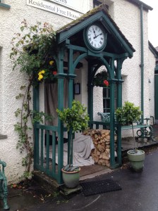 A door from Beatrix Potters village very close to Hill Top in Lake District