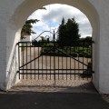 Arch entrance at a village church in&nbsp;Denmark