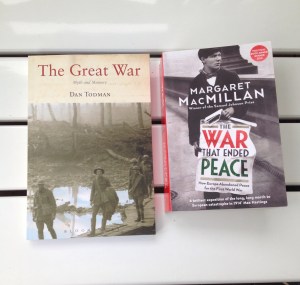 Books I bought in Foyles in London in 2014 on WWI