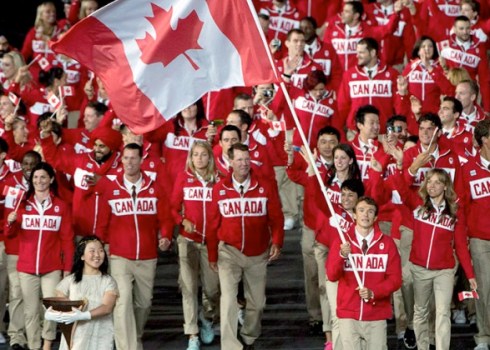 Triathlete, Simon Whitfield, Flag Bearer, Canada, 2012 Olympics