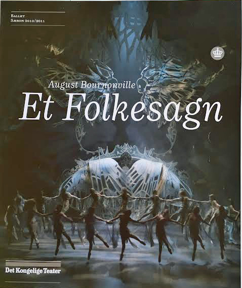 The corp de ballet and the magic scenery at the August Bournonville ballet "A Folktale"