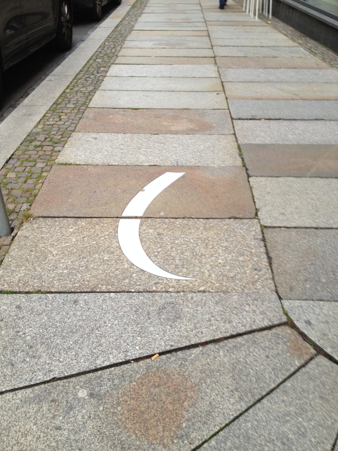 The music trace in the pavement