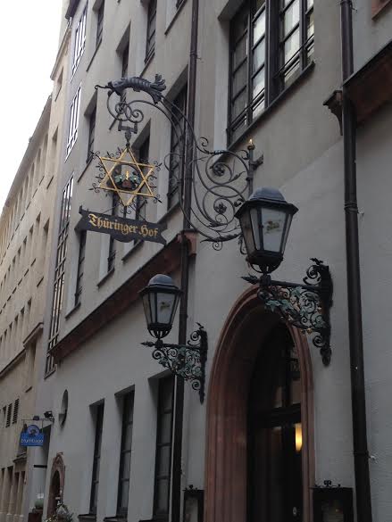 leipzig old street sign