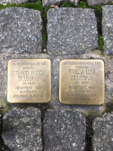 Gr. Fleischergasse 14 B, Leipzig, Gerhard and Frieda Deussing lived here. Murdered in 1944 and 1943 in Auschwitz and Ravensbruck