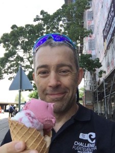 Robert after running sightseeing in Copenhagen