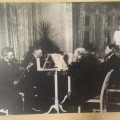 A quaurtet playing at Fuglsang Manor House Carl Nielsen on the&nbsp;left