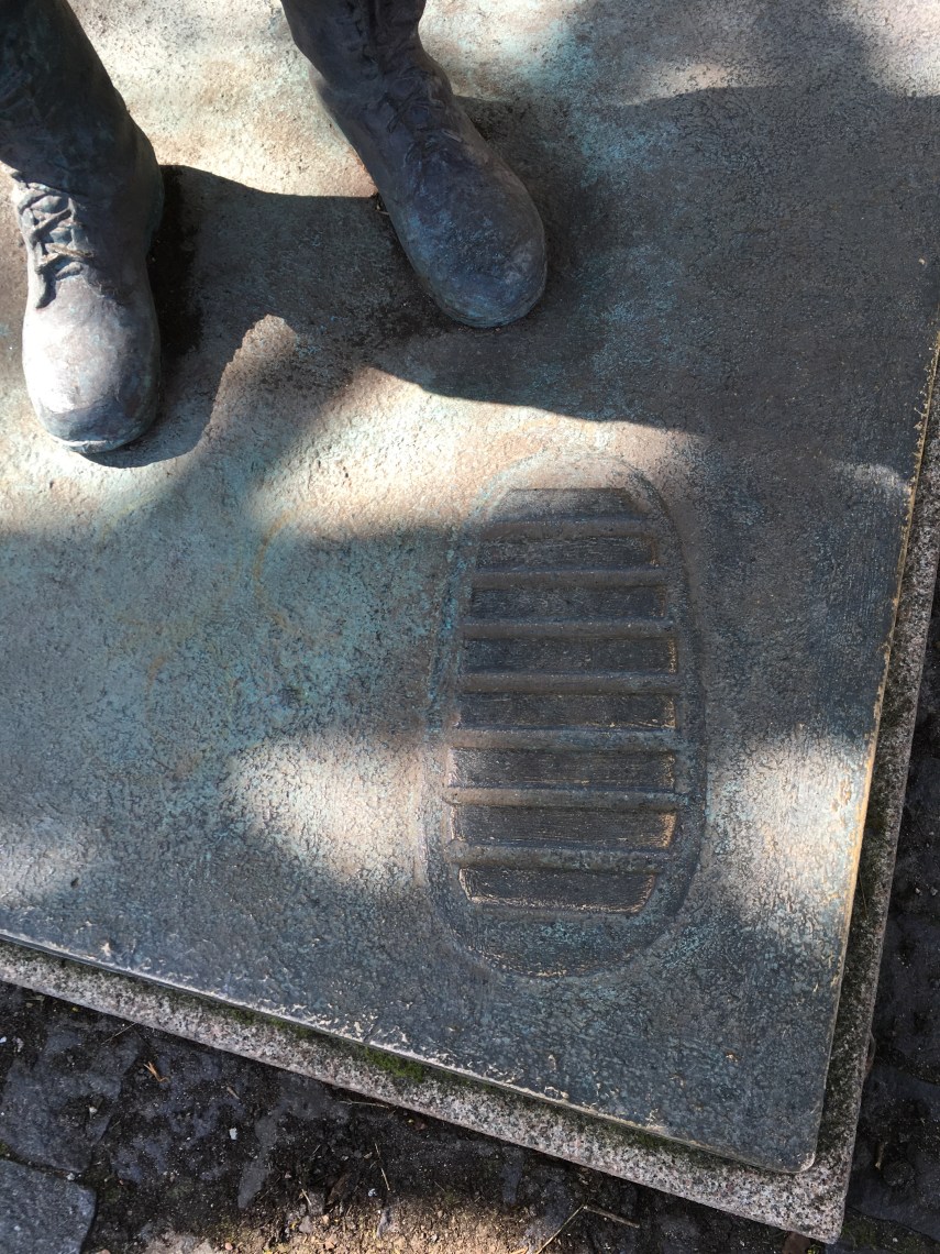 The moon boot footprint Hasselblad