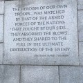WW2 Memorial inscription by President&nbsp;Truman