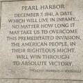 WW2 Memorial inscription by President&nbsp;F.D.R