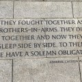 WW2 Memorial inscription by Admiral Chester W.&nbsp;Nimitz