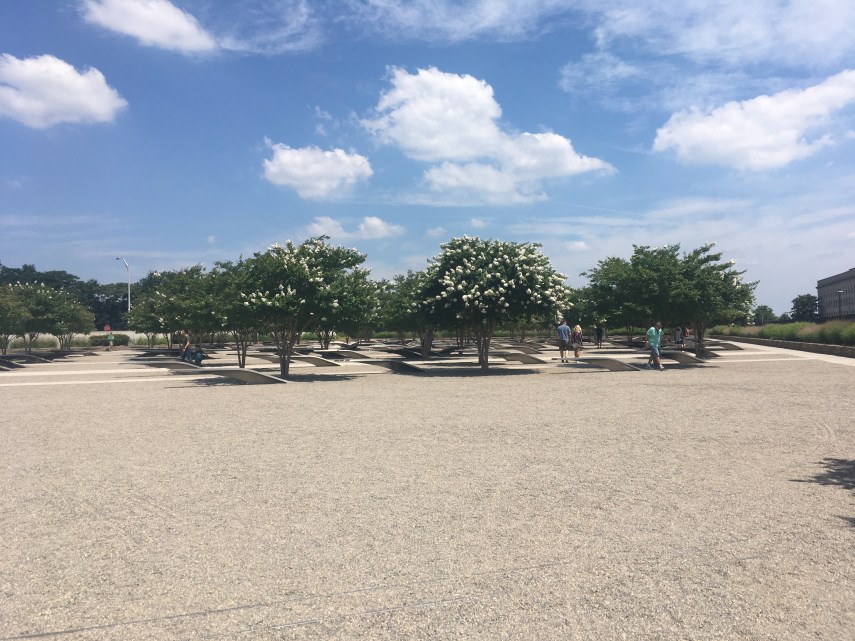 The Pentagon Memorial for the victims of 9/11