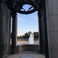 One of two pavilions at the National WWII Memorial in Washington,&nbsp;D.C