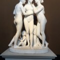 The Three Gratias and Amor in marble by&nbsp;Thorvaldsen