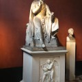 Sculpture in plaster cast of Lord Byron by Bertel&nbsp;Thorvaldsen
