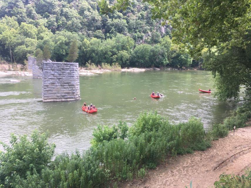Active holiday on the river at Harpers Ferry