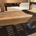 Inscription on the Memorial&nbsp;Seat