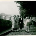 Some of the tourists at La Rive Gauche with Pont Neuf in the&nbsp;background