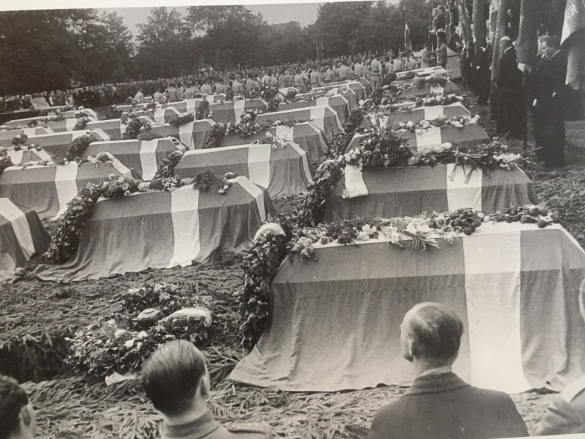 August 29, 1945. 106 patriots killed during the occupation re-buried in Ryparken