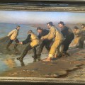 P.S. Kroeyer : Fishermen hauling a net at Skagen Northern&nbsp;beach