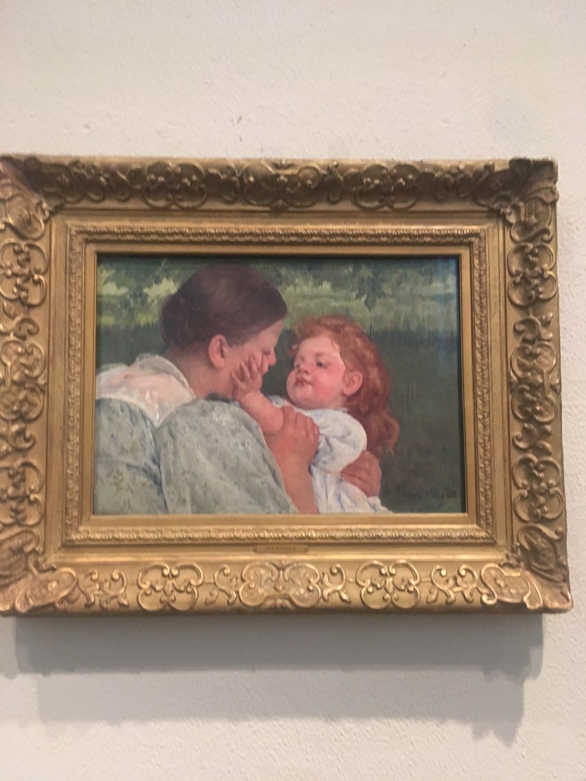 Maternal Caress c. 1896, American Mary Cassatt, (1844-1926)