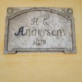 The plaquette on  the childhood home of H.C. Andersen in&nbsp;Odense