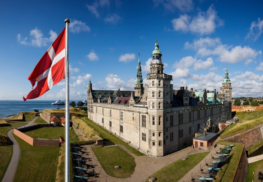 Dannebrog and Kronborg Found public domain