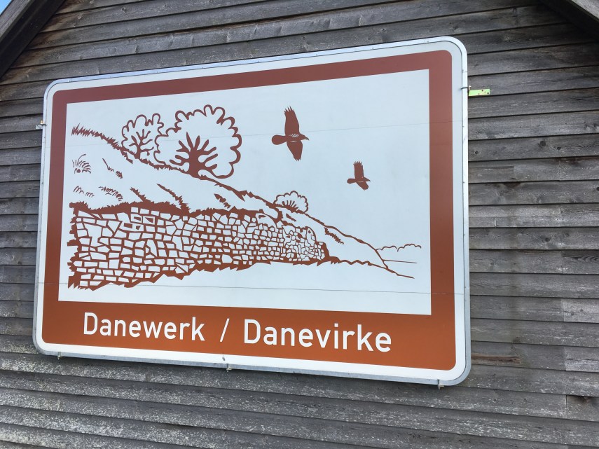 Historical plaquette at Danevirke