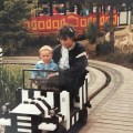 My youngest and I at the Legoland safari cars in&nbsp;1988