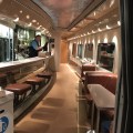 Inside the luxurious dining car at an Amtrak&nbsp;train