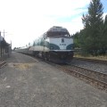 The Amtrak train at Eugene&nbsp;Station