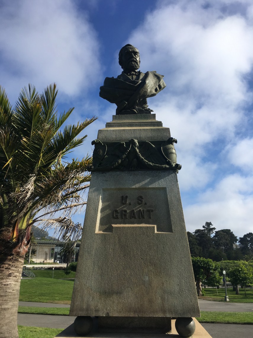 U.S. Grant bust in the Golden Gate Park of San Francisco