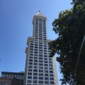 A closeup on Smith&nbsp;Tower