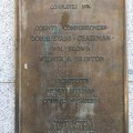 The copper plaquette that shows who built the King County Court&nbsp;House