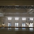 The upper floor at King Street Station and the central bronze&nbsp;candelabra