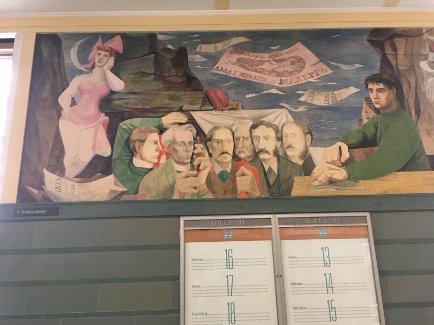 San Francisco, a cultural centre. In the middle, Robert L. Stevenson, Mark Twain