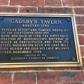 An information plaque on the Gadsby’s Tavern building, Alexandria&nbsp;VA