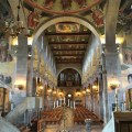 A view into Viborg Cathedral with Joakim Skovgaard frescos and&nbsp;paintings