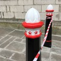 Newly painted City of London border&nbsp;posts