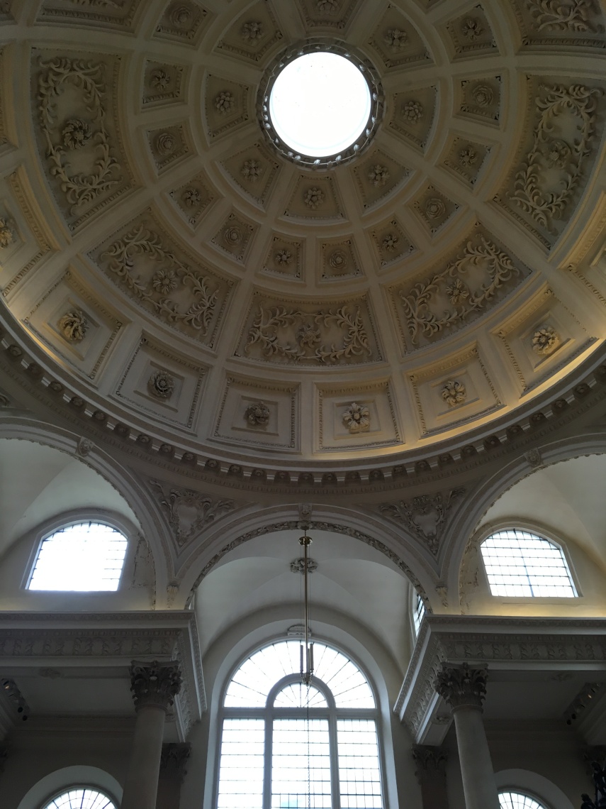 The dome of St Stephen Walbrook created by Cristopher Wren