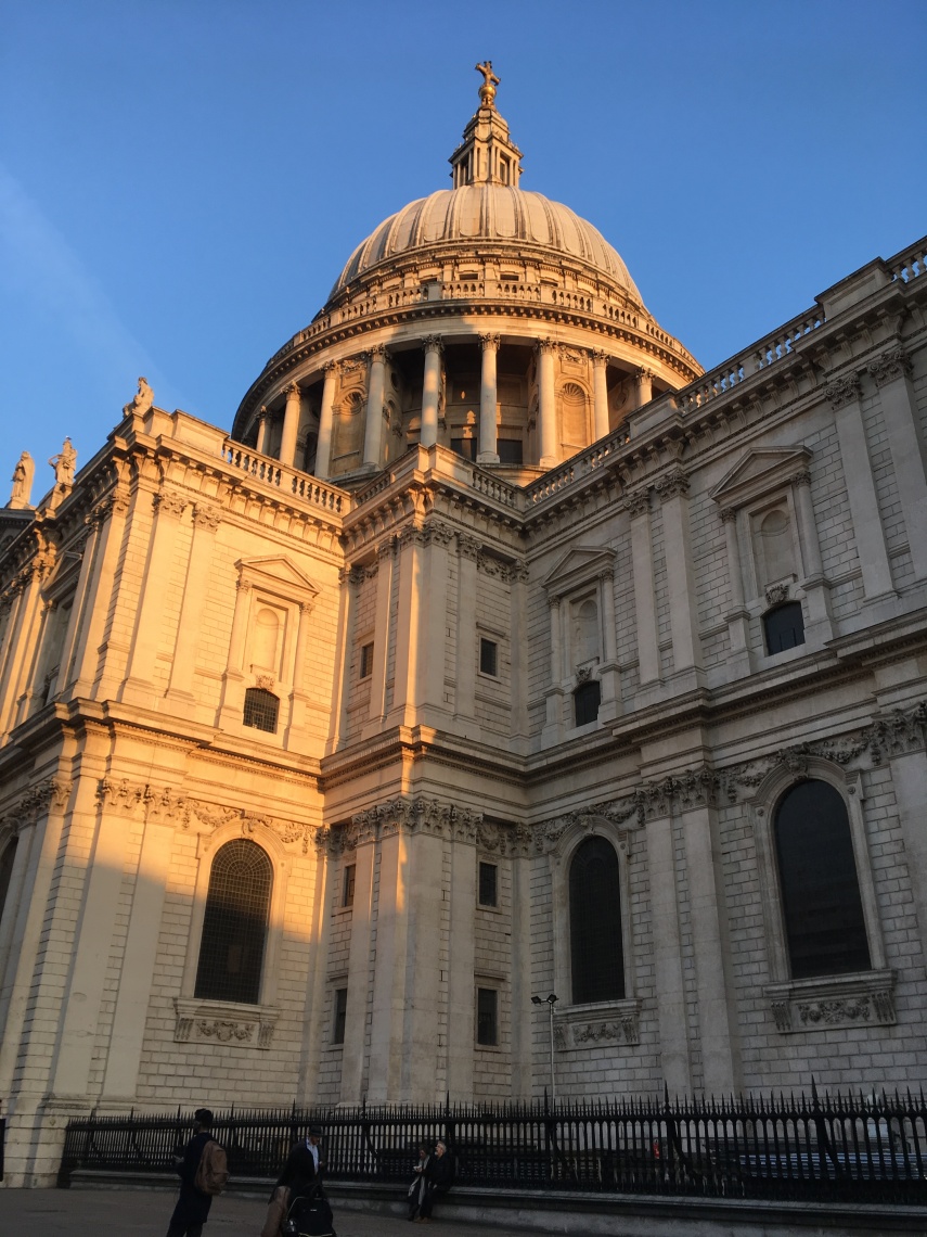 An angle of St. Paul's Cathedral in London