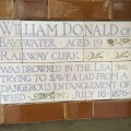 Memorial tile at Postman’s&nbsp;Park