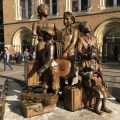 A memorial group of Jewish children arrive at the Liverpool Street Station by Frank Meisler&nbsp;(1925-2018)