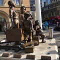 A memorial group of Jewish children arrive at the Liverpool Street&nbsp;Station